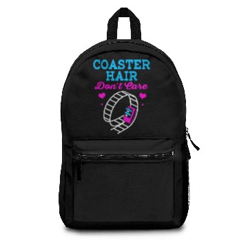 Discover Roller Coaster Hair Dont Care Funny Theme Park Backpacks