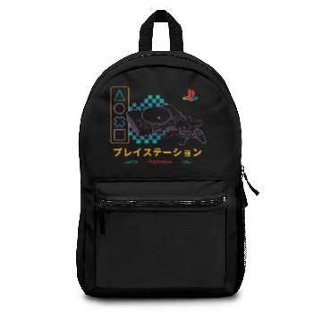 Discover Playstation Checker Neon 90's Backpacks Pullover Backpacks