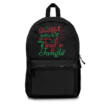 Discover DON T GET YOUR TINSEL IN A TANGLE Backpacks