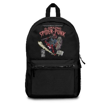 Discover Retro The Amazing Spider-Punk Backpacks, Spiderman Comic Backpacks,