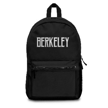 Discover Berkeley Vintage Text White Print Backpacks