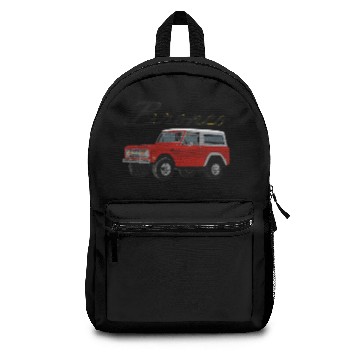 Discover Ford Bronco - vintage red Backpacks