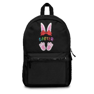 Discover Happy Easter Spring Bunny Easter Egg Funny Gift Backpacks