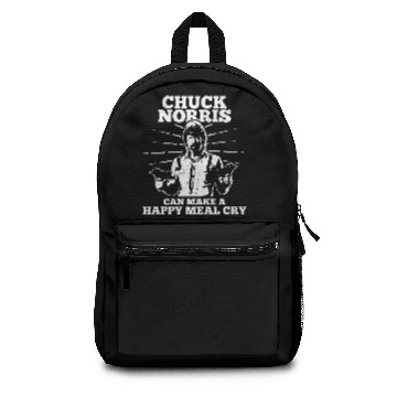 Discover Chuck Norris Can Make A Happy Meal Cry Backpacks