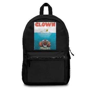 Discover Clown Jaws Teeth Boat  Backpacks