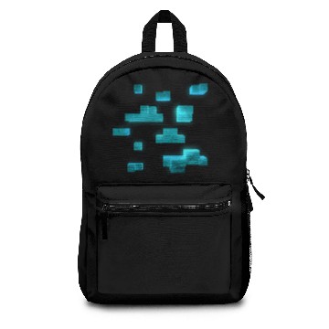 Discover Diamond Ore - 3D - Minecraft - Zip Backpacks