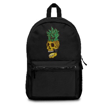 Discover Halloween Aloha Pineapple Skull Hawaiian Backpacks