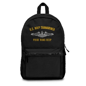 Discover Us Navy Submariner Pride Runs Deep Sub Veteran bir Backpacks
