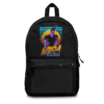 Discover Johnny Bravo - Whoa Mama! Outrun Style Graphic Backpacks