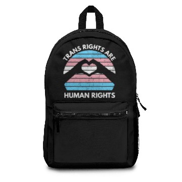 Discover Trans Rights Are Human Rights LGBQT Transgender Backpacks