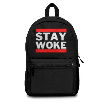 Discover STAY WOKE (Run DMC logo style) Backpacks