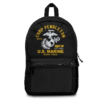 Discover Camp Pendleton - U.s. Marine Zip Backpacks