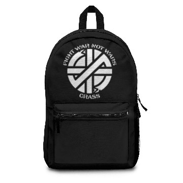 Discover Crass fight war not war Backpacks