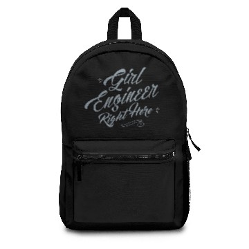 Discover Girl Engineer Right Here Backpacks