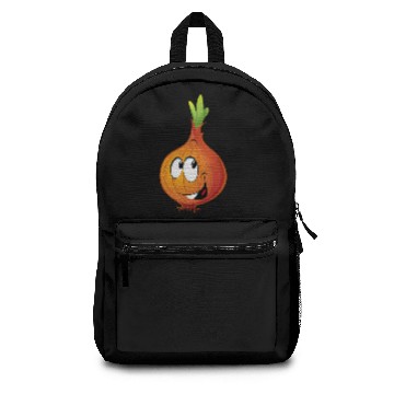 Discover Orange onion smiling Backpacks