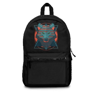 Discover Stylized Hipster Wolf Backpacks