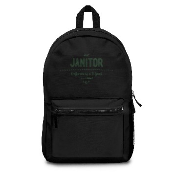 Discover best janitor - craftsmanship at its finest Backpacks
