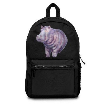 Discover Hand painted hippo Backpacks