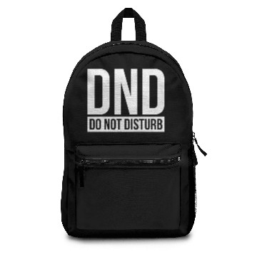Discover DND DO NOT DISTURB Backpacks