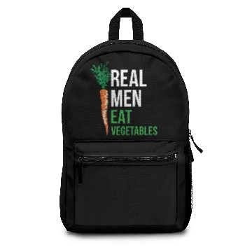 Discover Real men eat vegetables Backpacks