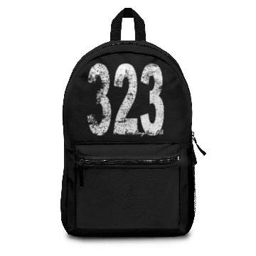 Discover Vintage Los Angeles Area Code 323 Backpacks