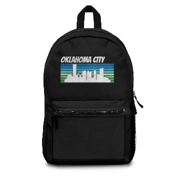 Discover Retro Oklahoma City Skyline Backpacks