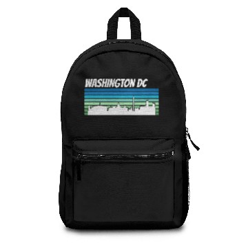 Discover Retro Washington DC Skyline Backpacks