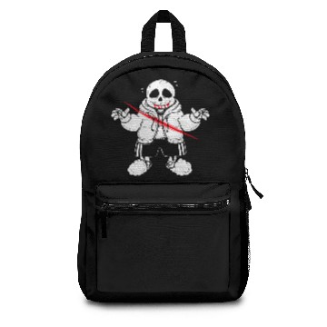 Discover sans undertale white Backpacks