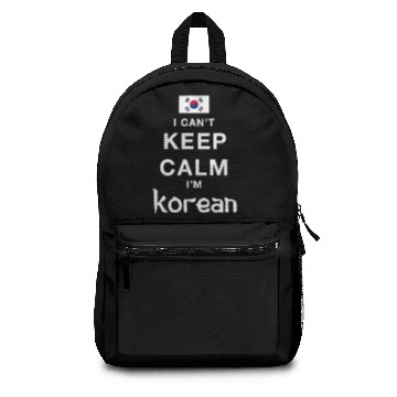 Discover I CAN'T KEEP CALM I'M KOREAN Backpacks