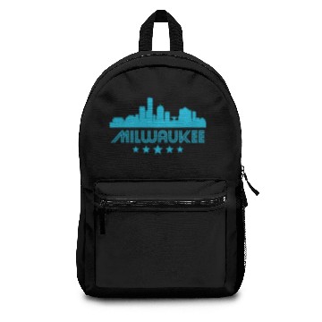 Discover Retro Milwaukee Skyline Backpacks