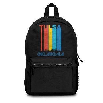 Discover Retro Tulsa Skyline Backpacks