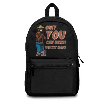 Discover Only You Can Resist Fascist Liars Backpacks