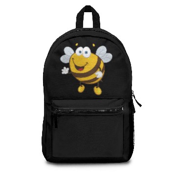 Discover Cool bee insect smiles wildlife Backpacks
