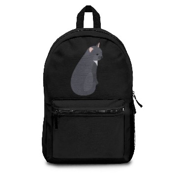 Discover grey cat Backpacks