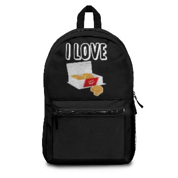 Discover I love chicken nuggets Backpacks