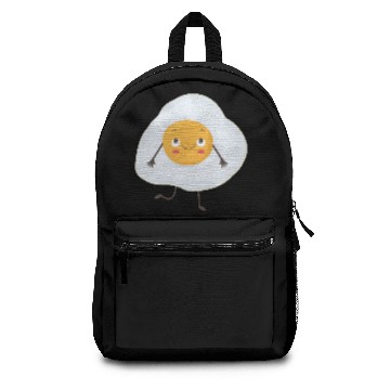Discover Fried egg with face Backpacks
