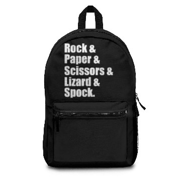 Discover Rock Paper Scissors Lizard Spock Backpacks