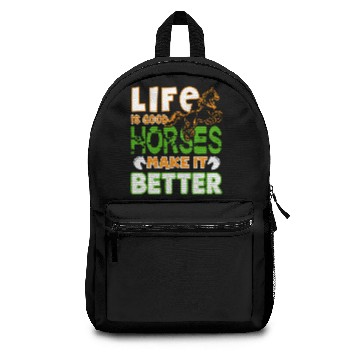 Discover Life Is Good Horses Backpacks