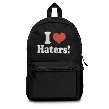 Discover I Love Haters Backpacks