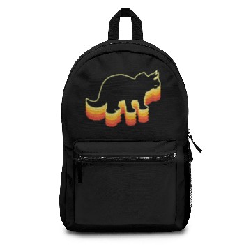 Discover Triceratops Vintage Retro Rainbow Backpacks