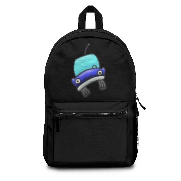 Discover Car comic blue Backpacks
