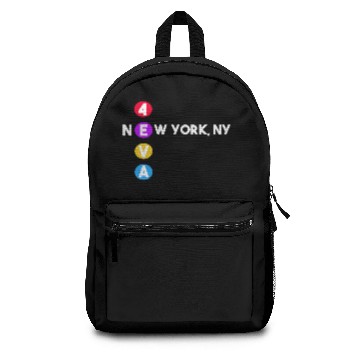 Discover new york underground subway fan Backpacks