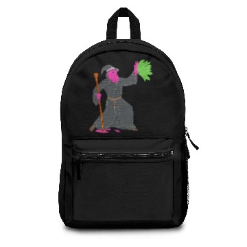 Discover Wizard Casting Spell Grime Art Backpacks