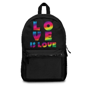 Discover Love Is Love LGBT Hands gay couple romance loved Backpacks