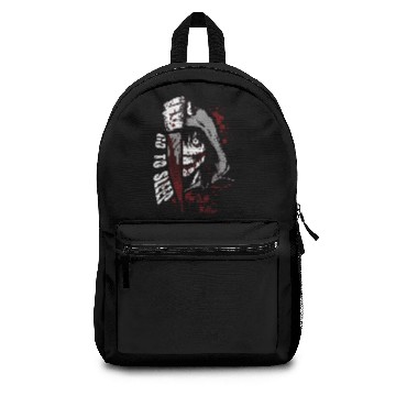 Discover Jeff the killer - Go to sleep horror T - Backpacks