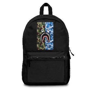 Discover A Bathing Ape Blue Shark Backpacks