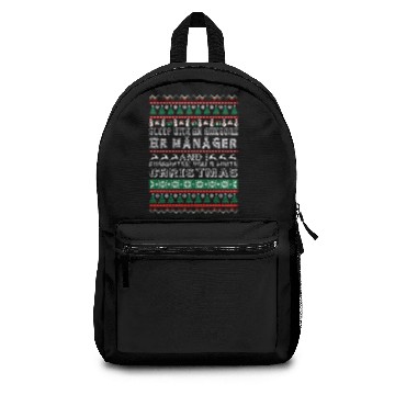 Discover Sleep With Awesome HR Manager White Christmas Backpacks