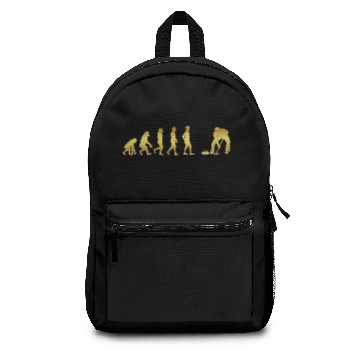 Discover evolution human ekg heartbeat Curling 2 Backpacks