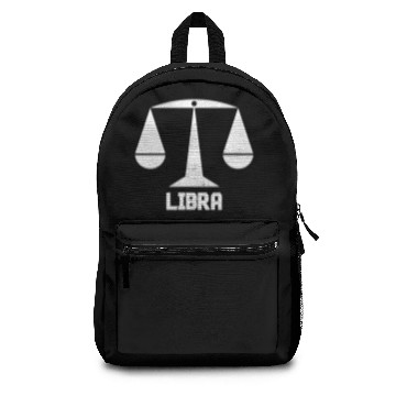 Discover libra sign Backpacks