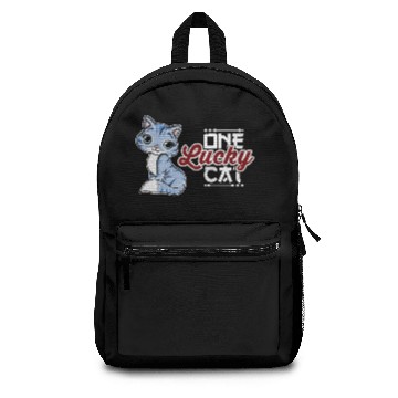 Discover One lucky cat Backpacks